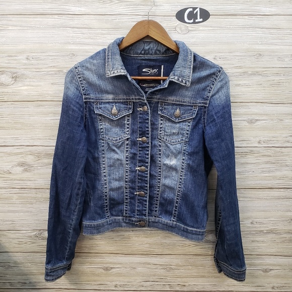 Silver Jeans Jackets & Blazers - Silver Distressed Jean Jacket